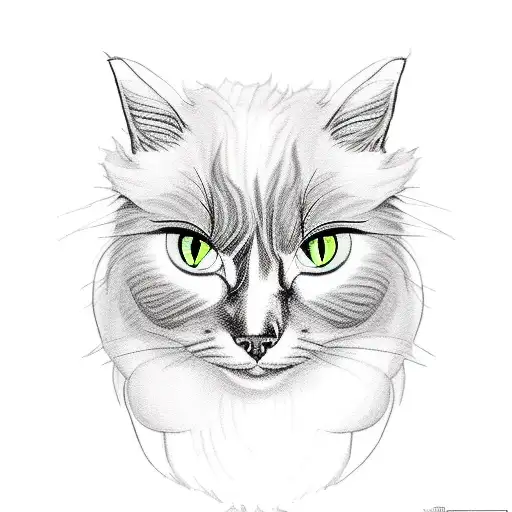 Fluffy Black And White Cat Kissing A Bold With Short Beard Man