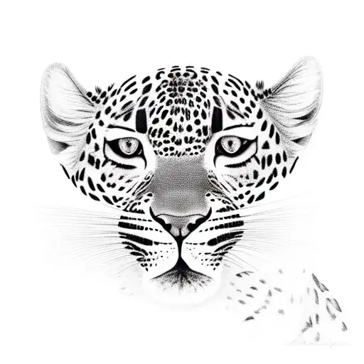 Leopard In Jungle With Fire In Eyes