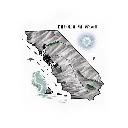 California And Hawaii Landscape