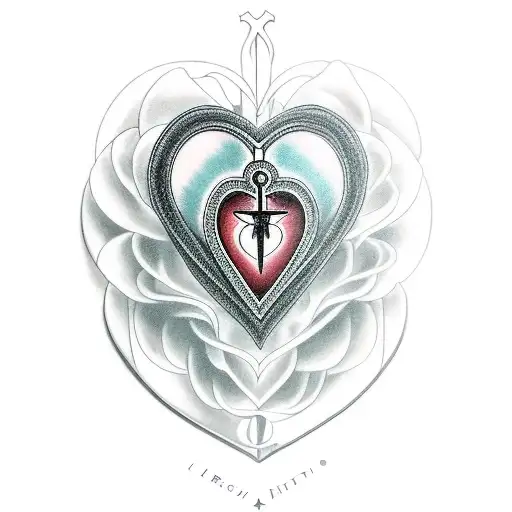 Sacred Heart Loving Woman Truth Respect Love