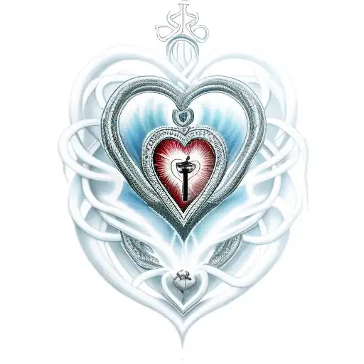 Sacred Heart Loving Woman Truth Respect Love