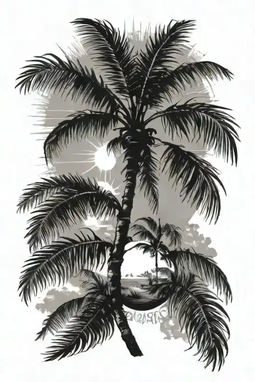 Palm And Sun