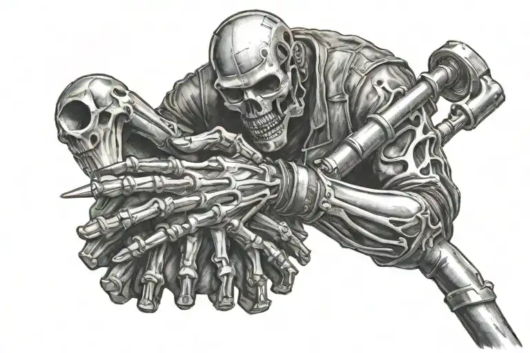 Welder Welding Bones In Arm Realism