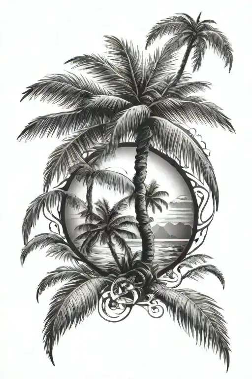 Palm And Sun