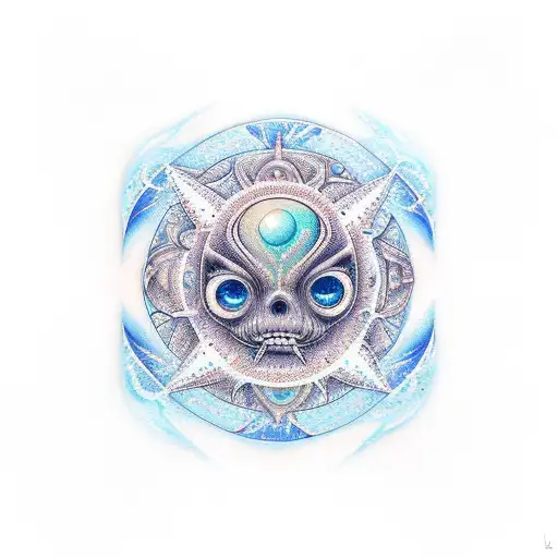 Trippy Space And Ocean