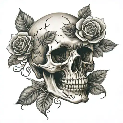 Skull And Roses