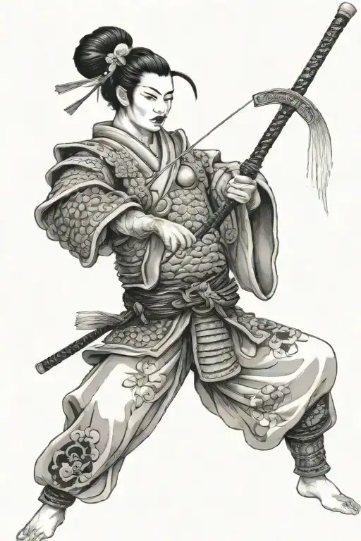 Geisha Samurai Warrior