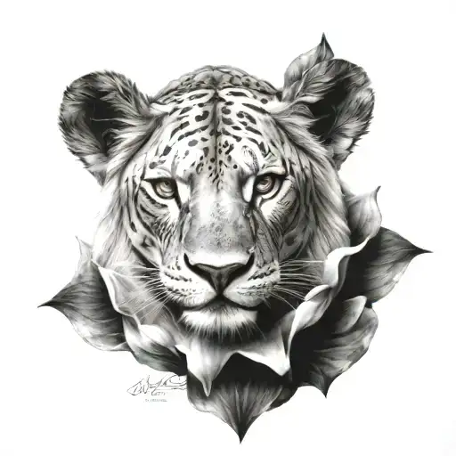 Lotus Lioness Fierce Beautiful