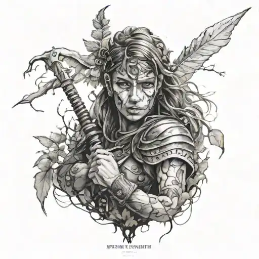 Woman Warrior Forest Anxiety Mental Health