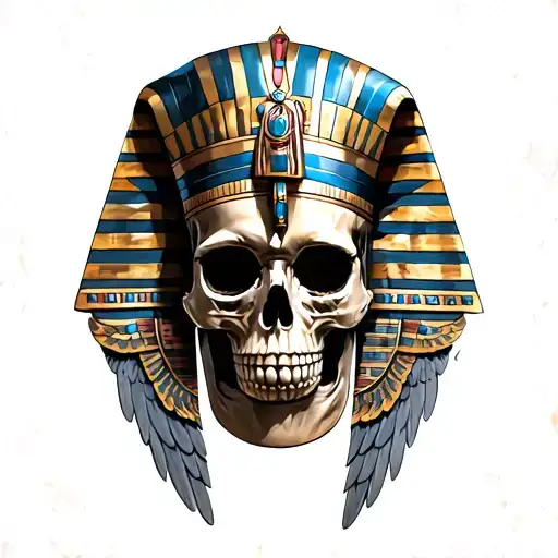 Skull Wing And Egypt