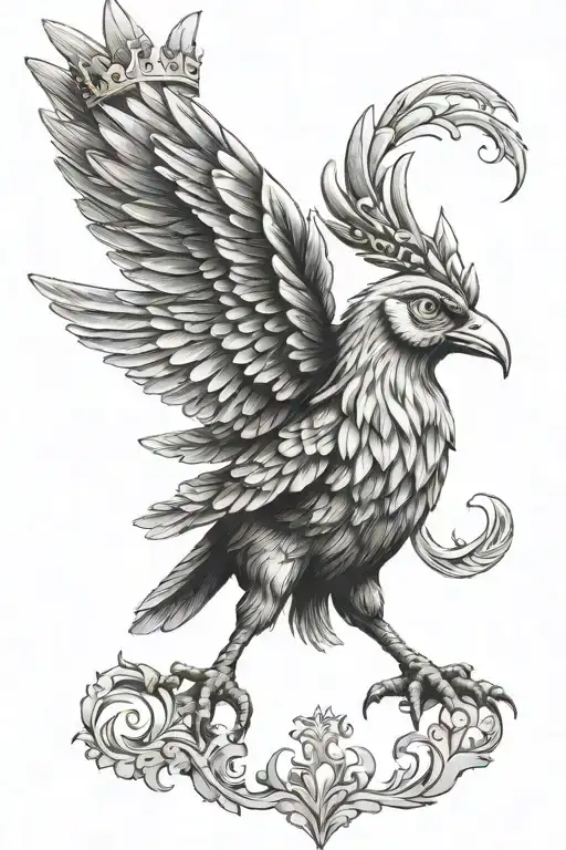 Liverbird Wearing A Crown