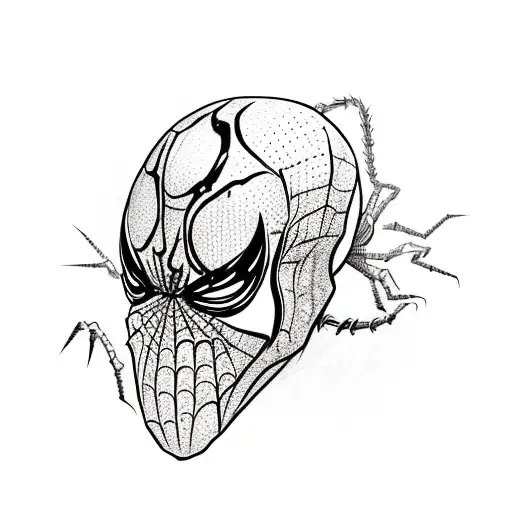 Venom Holding Spider-man's Head