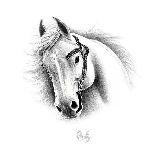 Horse Long Hair Jumping