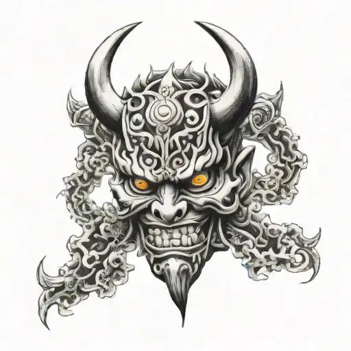 Japanese Demon Mask