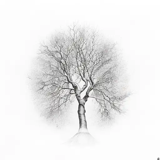 A Tree With A Bird In It