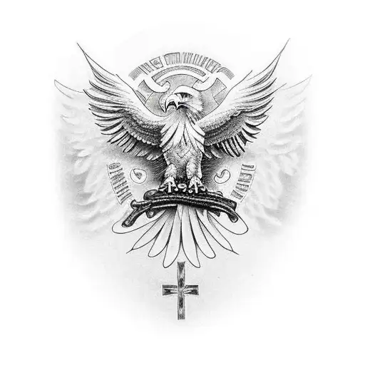 Eagle With Othodox Cross