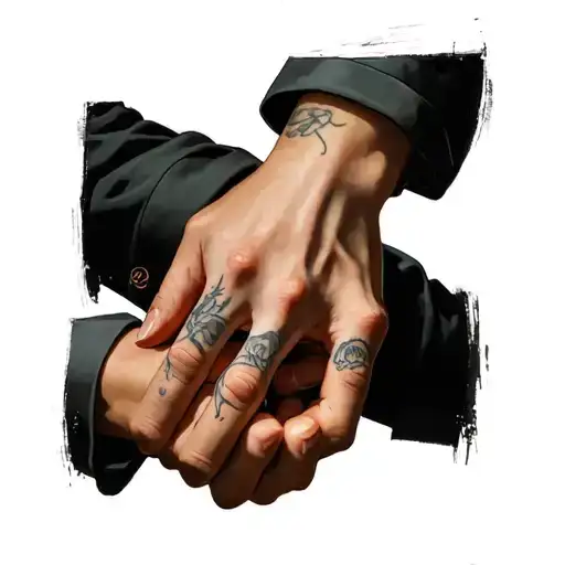 Little Hand Holding Big Hand Holding