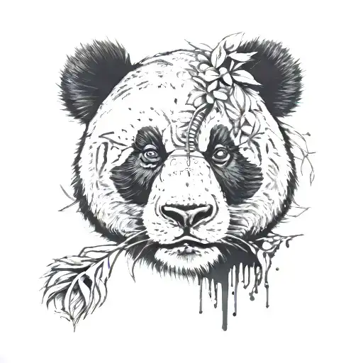 Panda Face Ganster Mandela Style Mixed