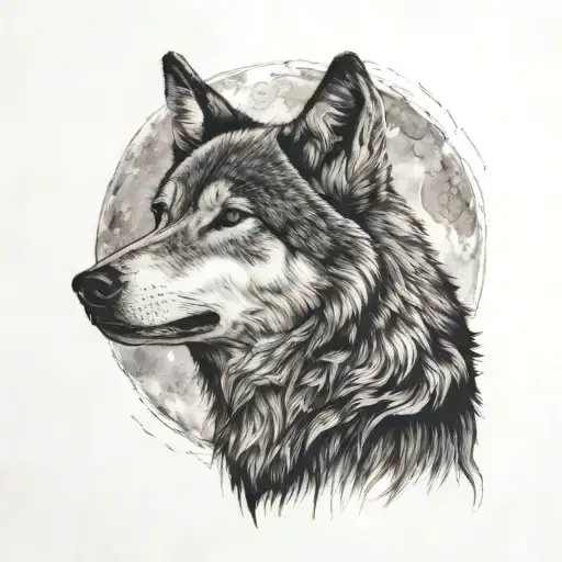 Wolf Howling At The Moon