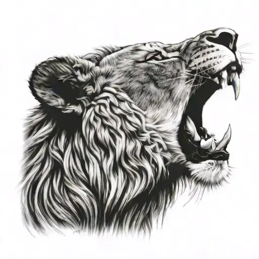 Lion Roaring