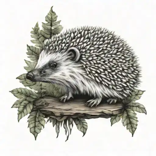 Hedgehog Forest Landscape