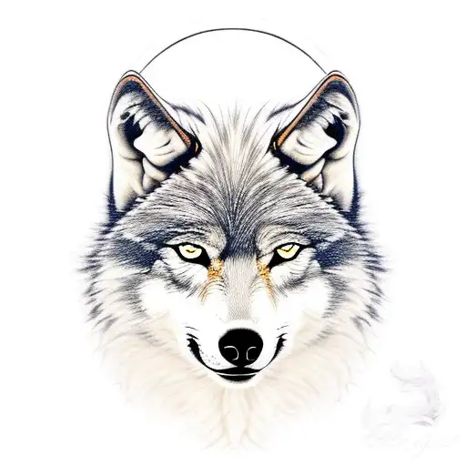 Wolf Lying With Baby Goat