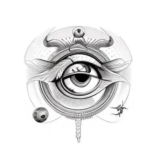 Eye Of Horus With Scorpio And Number 23