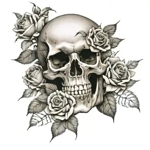 Skull And Roses