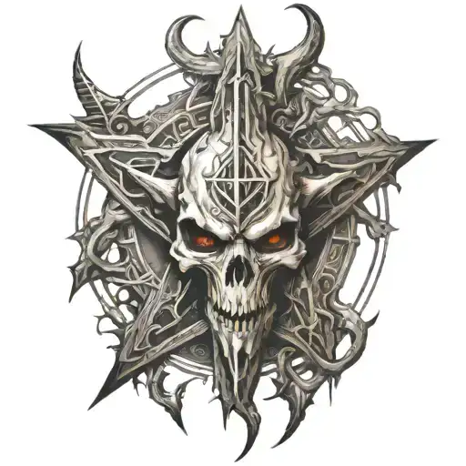 Diablo Video Game With Pentagram