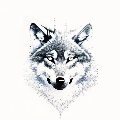 Wolf Among The Trees