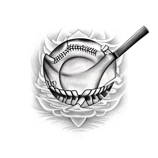 Baseball Bat Half Sleeve For Father