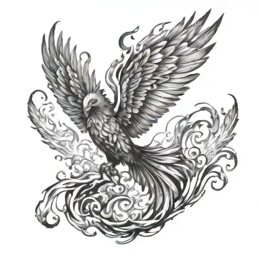 Phoenix Rising From The Ashes