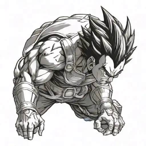 Dbz Vegeta Facing