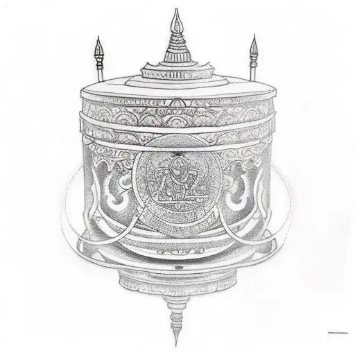 Buddhist Prayer Wheel
