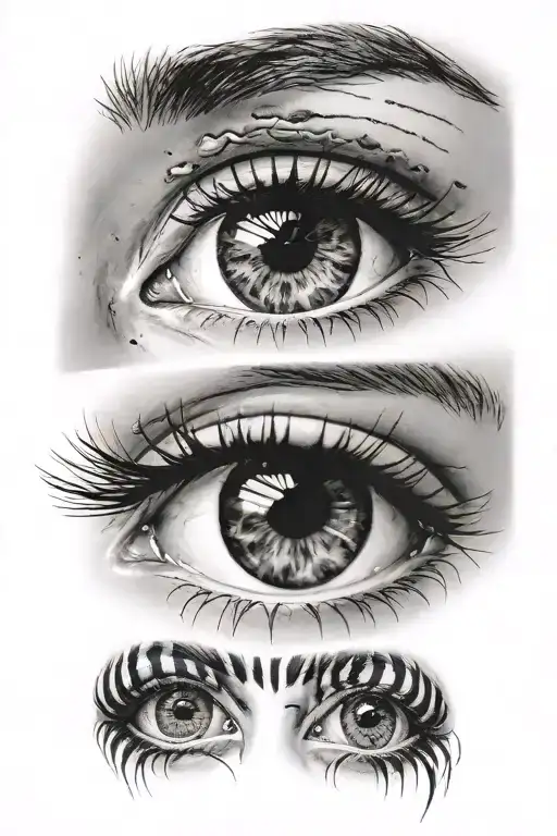 Eyes In Black Stripes