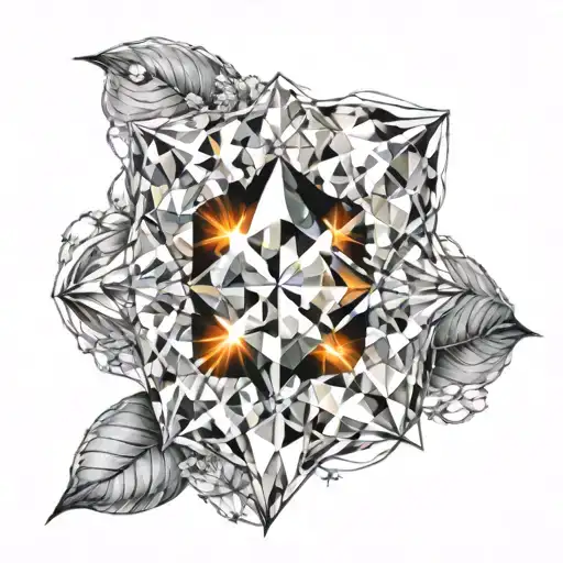 Diamond With Spark Back