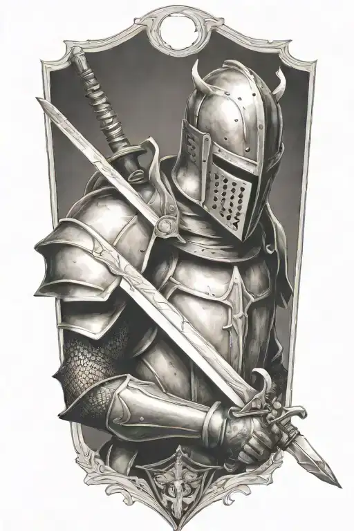 Mid Evil Knight Holding Sword