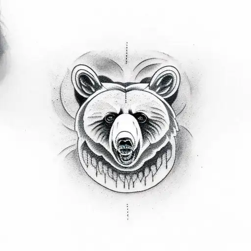 I Want A Tattoo Of A Bear Made Of Rocks