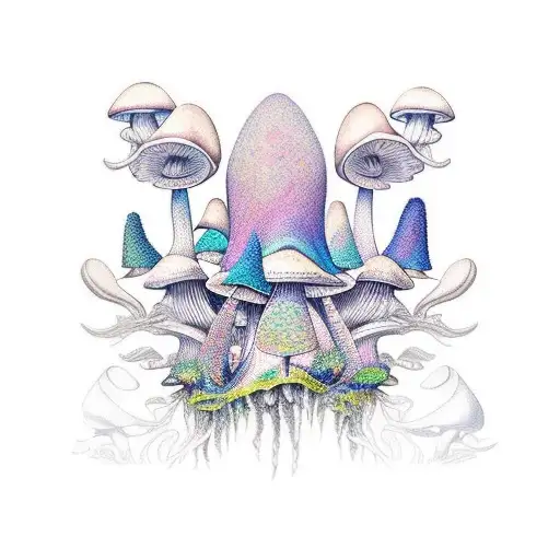 Psychedelic Mushroom Forrest