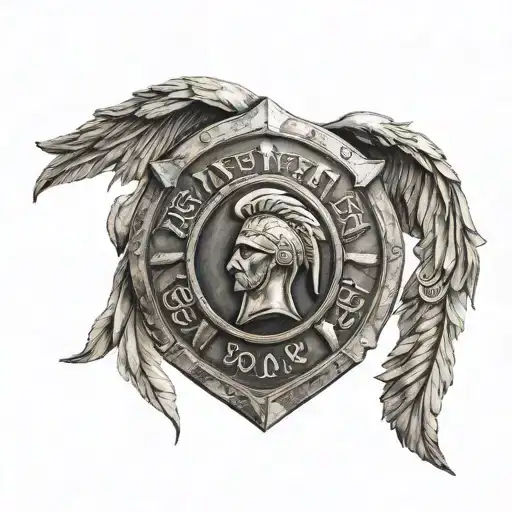 Spartan Shield With Pruijmboom Written On It