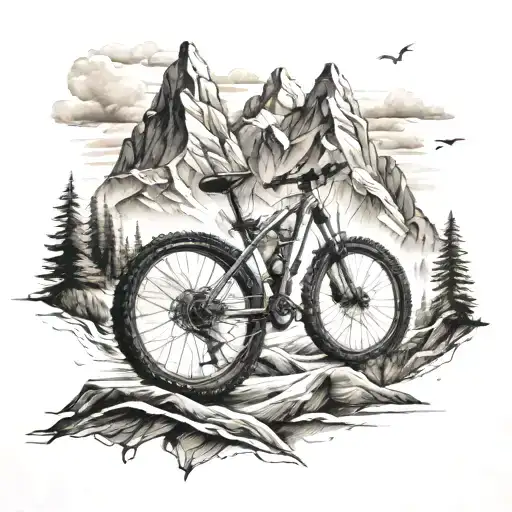 Mountain And Mountain Bike