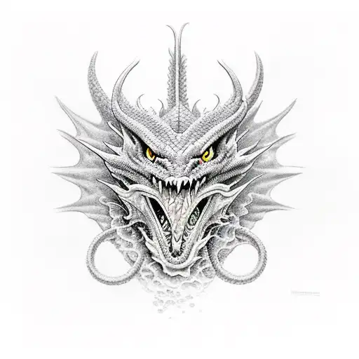 Dragon Eating A Pink Human