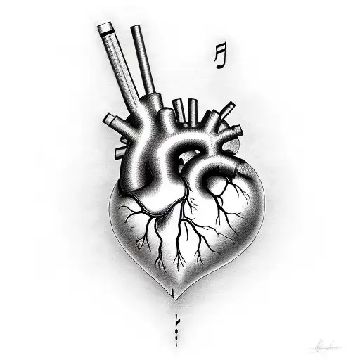 Heart Rhythm With Music Notss