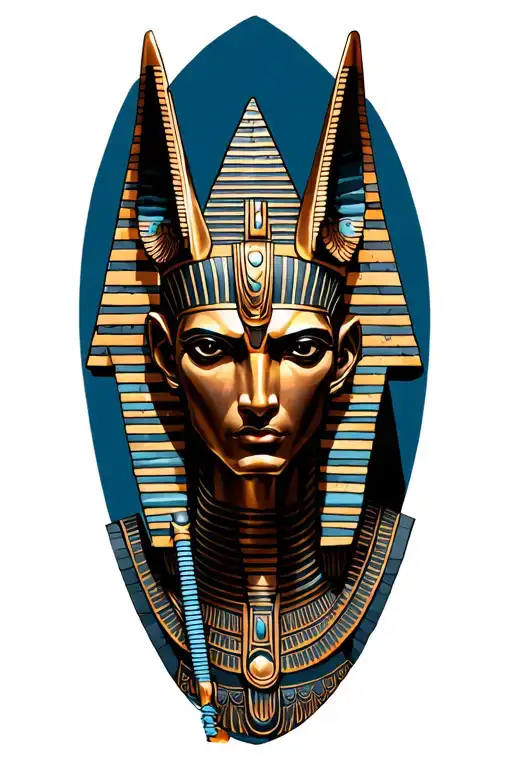 God Anubis On The Phone Pyramid And Mifology Maya