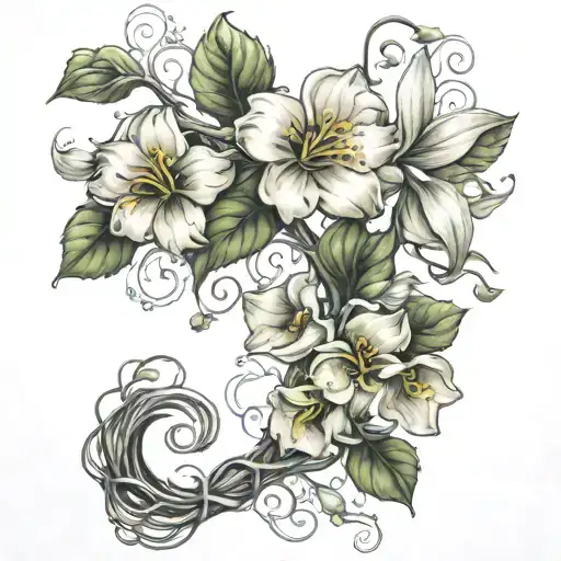 Flower Growing Vine Wrapped