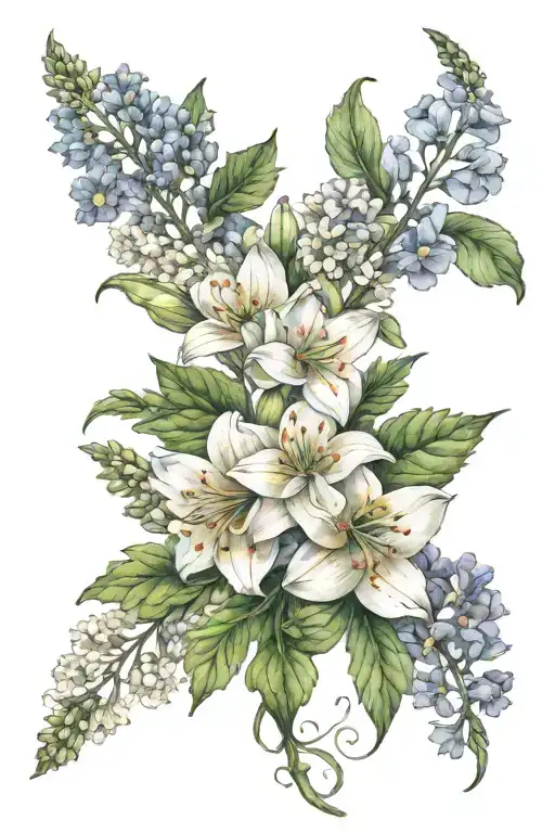 Birth Month Flowers Bouquet For July Birth Flower