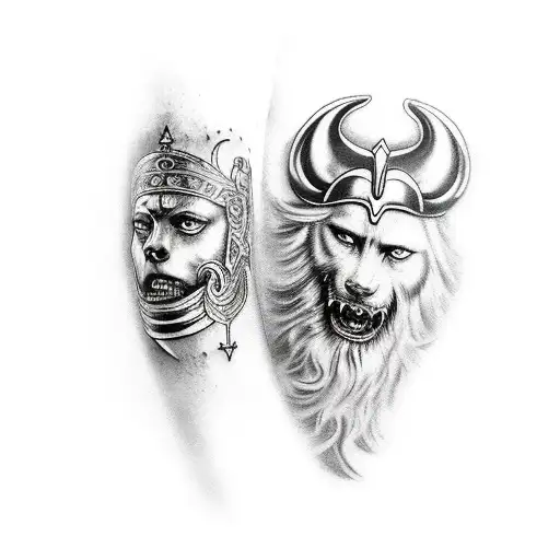Forearm Valhalla With Odin And Freyja