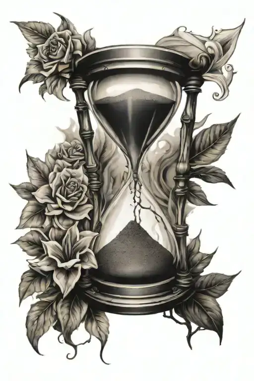 Hourglass With Broken Top Half