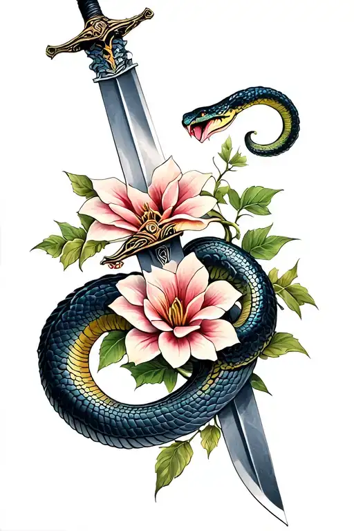 A Snake Flower Sword