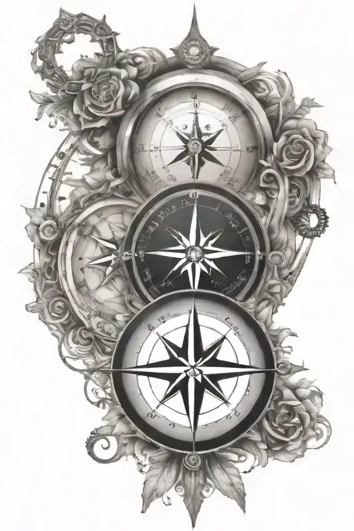 Compass Design Incorporating Symbols